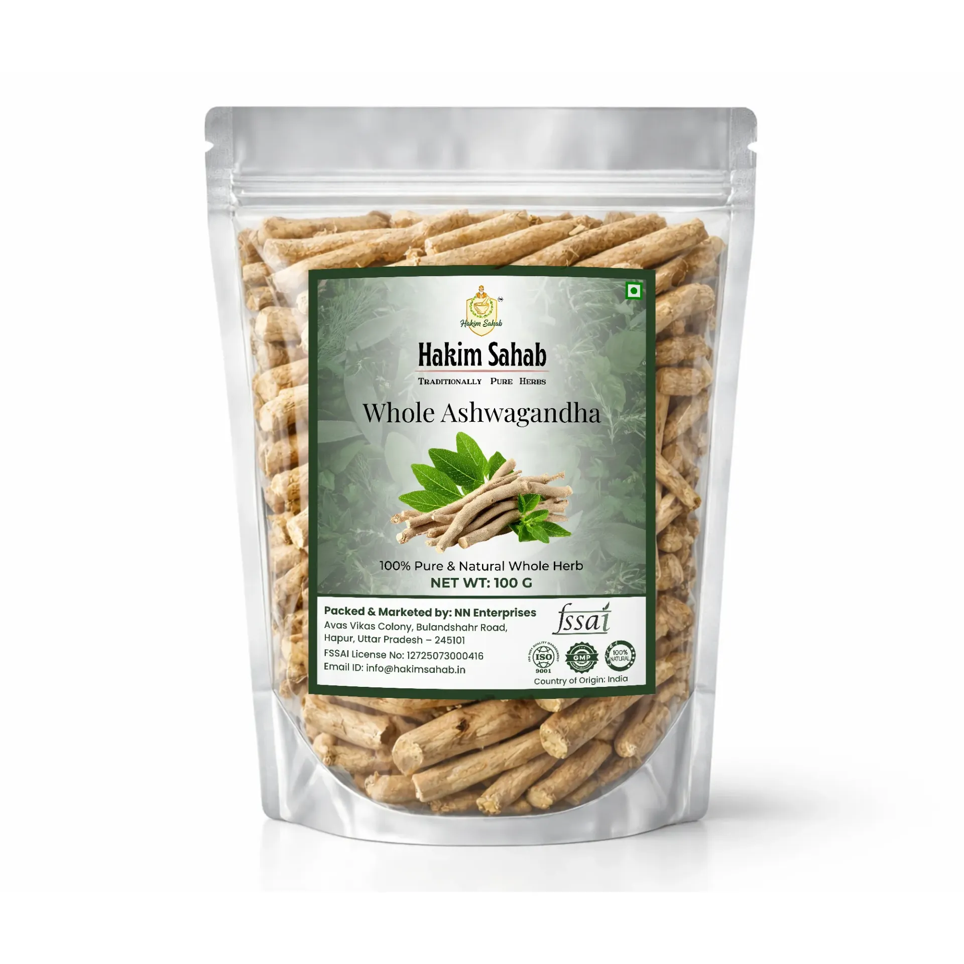 Ashwagandha Root Raw | Withania Somnifera | Premium Natural Sabut Jadibuti